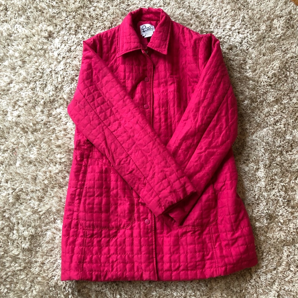 Lily Pulitzer Quilted Jacket - Pink Size Large
